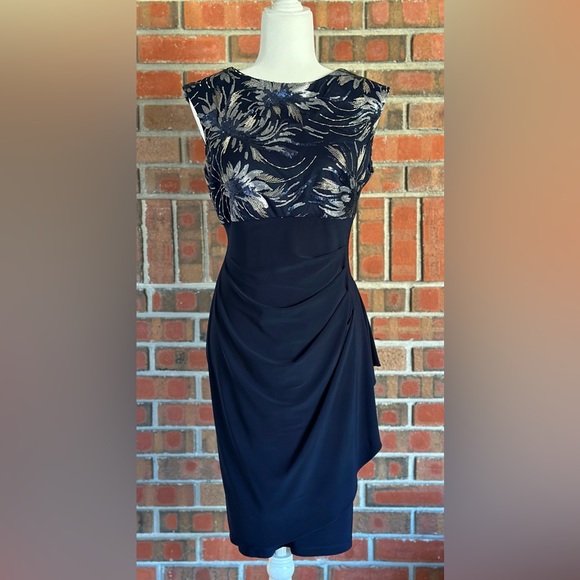 Scarlett Dresses & Skirts - Scarlett Sleeveless Sequin Sheath Dress, size 6, color navy blue
